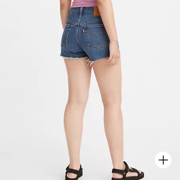 LEVIS WOMENS HIGH RISE DENIM SHORTS - Picture 4 of 4